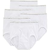 Stafford 6 Pack 100% Cotton Full-Cut Briefs White (32)