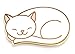 Pinsanity Cute Sleeping Cat Enamel Lapel Pin