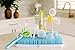 Baby Bottle Drying Rack, Large, Blue - Kids Dish and Accessories Dryer Stand and Drainer Mat