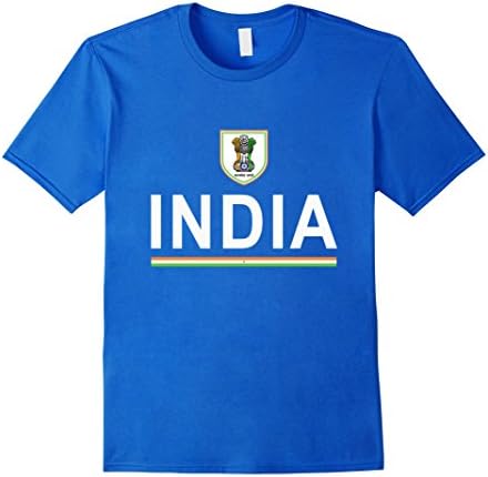 Mens India Cheer Jersey - Indian Pride T-Shirt 2XL Royal Blue