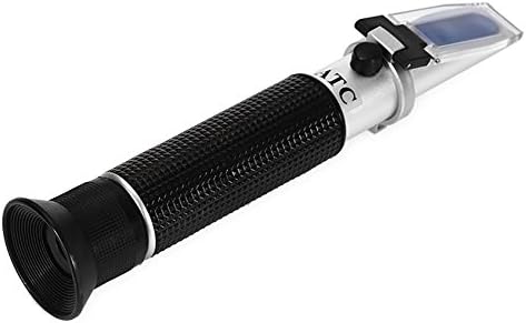 Upslon Portable Salinity Refractometer, Measurement Tool for Aquarium &amp; Seawater, Dual Scale PPT &amp; SG with Automatic Temperature Compensation