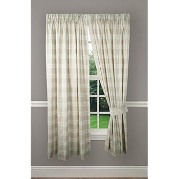 Amazon Com Ellis Curtain Bartlett Tailored Pair Curtains With