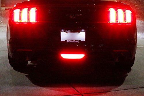 iJDMTOY (1) 28-SMD Red/White LED Bulbs For 2015-up Ford Mustang, 2011-2014 Chevy Volt As Rear Fog Light, Backup Reverse Light