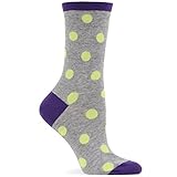 Hot Sox Women's Large Polka Dot Sock