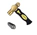 HimaPro One Pound Brass Metal Stamping Hammer with a complimentary Stamp
