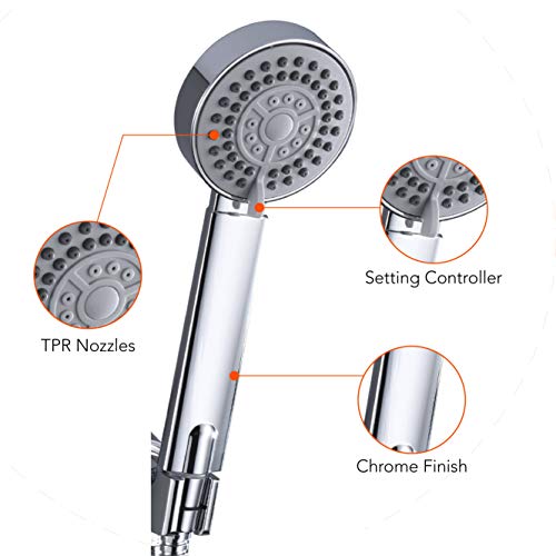 F&R 3.3" High Pressure Handheld Shower Head with 3 Spray Settings ...