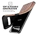 Galaxy S10 Case, [Slim to Beat] Soft Wood Air Cushion Premium Rubber Bumper [Thin Matte] Flexible TPU Back Cover, Shock Resistant Wooden Shell for Samsung Galaxy S10, Cherry