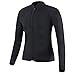EYCE Dive & SAIL Men's 3mm Wetsuit Jacket Top Long Sleeve Neoprene Wetsuits (Simple Black, X-Large)
