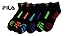 Fila Mens 6-Pack Men's Sport Quarter Socks, Black, Shoe sizes 6-12.5