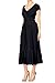 Anna-Kaci Peasant Maiden Boho Inspired Cap Sleeve Lace Trim Maxi Dress, Black, Large