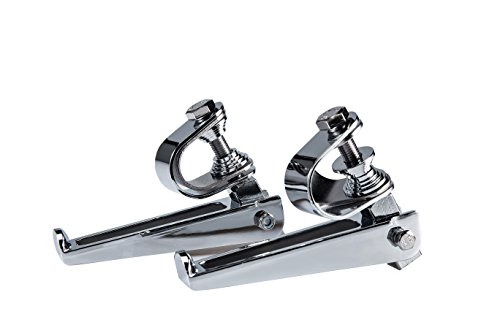 Radracing Motorcycle Foot Pegs Clamps Kit 1" to 1.25"(1 1/4") Anti-Vibrate Engine Guard fit for Harley Softail Touring Sportster Sport Glide FXRT