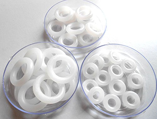 Goelx plastic rings for earring/jewellery making - 3 si…