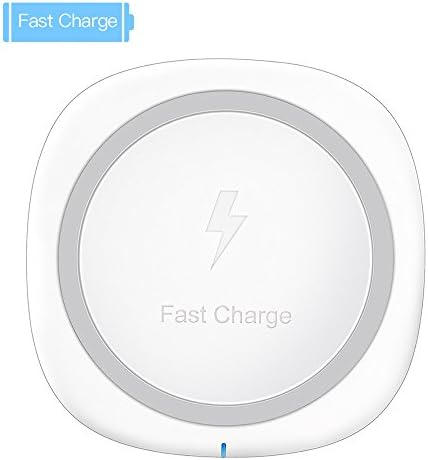 iPhone X Wireless Charger,MAXEYE QI Fast Wireless Charging Pad Stand(No AC Adapter) For Apple iPhone 8/8 Plus, Galaxy Note 8, Samsung S8/S8+/S7/S7Edge+ [Sleep-friendly] (white)