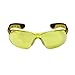 3M Flat Temple Safety Eyewear, Impact-Resistant, Blocks 99.9% of UV, Amber Lens, Scratch-Resistant Coating, Lightweight & Durable Design, Sleek Design Safety Glasses, 1 Pack (47013H1-DC)