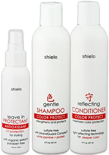 Protect Hair Color Kit w/ Strengthening Shampoo, Reflecting Conditioner &amp; Leave in Protector