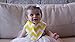 4 BayBee Bandana Baby Bibs, Girls Pack, Soft Cotton w/ Snaps, Cute Baby Gift