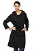 Fanala Women Raincoat Packable Hiking Travel Hooded Rain Jacket Trench Windbreaker