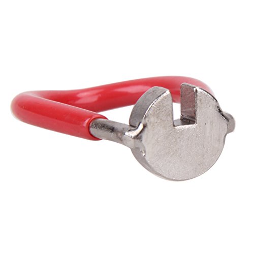 ttnight Bicycle Wheel Spoke Wrench Tool, Bike Spoke Nipple Wrench 3.45mm Wheel Rim Spoke Spanner Repair Tool (Red)