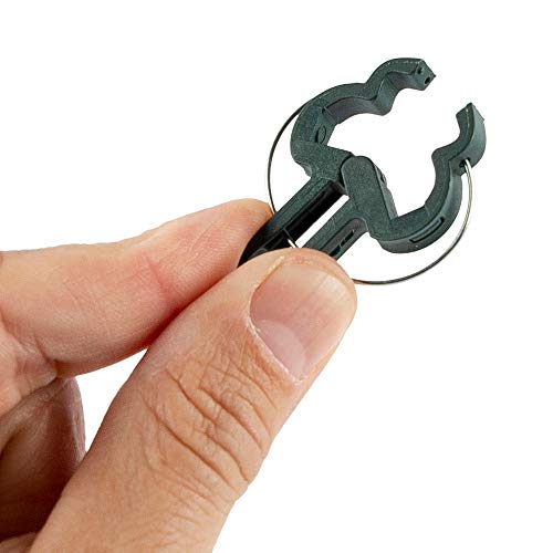 Happy Hydro - Plant Support Clips - Small Size - Great for Orchids, Delicate Vines, and Plant Stems - 50 Pack
