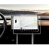 YEE PIN Tesla Model 3 Model Y Accessories 15 Inch in-Dash Navigation Touch Screen Protector Tempered Glass 9H Hardness High D