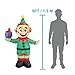 Joiedomi 5 Foot Elf Christmas Inflatable, LED Light Up Elf with Present, Indoor/Outdoor Christmas Decoration