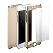 iPhone 6/6s Full Body Hard Case-Aurora Yellow Front and Back Cover with Tempered Glass Screen Protector for iPhone 6/6s 4.7 Inch
