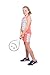 Tennis Dress Set - Sleeveless Racerback Top and Tennis Skirt with Undershorts, Coral, L(10)