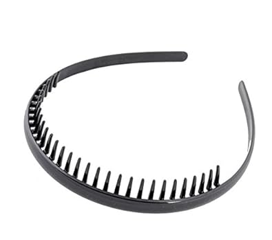 Buy Slb Works Toothed Hair Band Black Metal Headband Sports