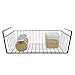 Smart Design Undershelf Storage Basket - Medium - Snug Fit Arms - Steel Metal Wire - Rust Resistant - Under Shelves, Cabinet, Pantry, and Shelf Organization - 16 x 5.5 Inch - Bronze