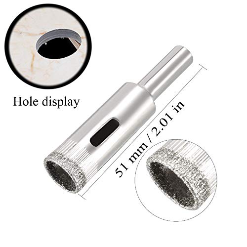 Diamond Drill Bit Glass drill bit for Tile Marble Granite Fiberglass Ceramic Tool Drill Bit Set 5 Pack | 5/32" - ½" - Thumbnail 3