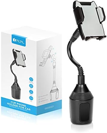 Cup Phone Holder for Car, iTLTL Universal Portable Cell Phone Car Mount with Adjustable Flexible Gooseneck for iPhone Xs Max/Xs/XR/X/ 8/8 Plus/ 7, Samsung Note 9/ Galaxy S10+/ S9/ S9+/ S8
