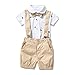 FERENYI US Baby Boys Bowtie Gentleman Romper Jumpsuit Overalls Rompers