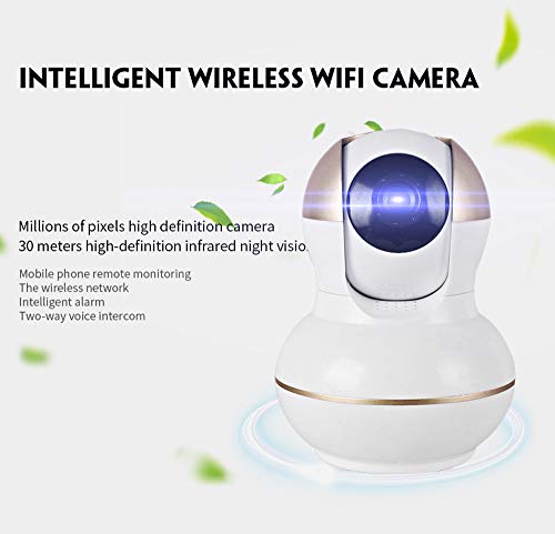 Surveillance Cameras,Home Security Camera System with Monitor Motion Detection Alert Wall Mount Waterproof, 1280x720p Wireless Wifi Camera Motion Detection Built-in Microphone,WiFi Webcam (White)