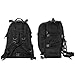 Aurosports Military Tactical Backpack 3 Day Assault Pack Molle Waterproof With Velcro Patch for Hiking Camping Trekking Hunting Travel, Black,40L/55L