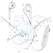 Bluetooth Headphones, Maxsound Wireless Headphones Stereo Earphones With Mic Best Cordless Earbuds Sport Sweatproof Headset for iPhone X 8 7 Plus 6s 6 Samsung Galaxy S9 S7 S8 plus Earbuds (white)