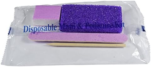 Disposable Pedicure Kit(Nail File, Buffer, Wood Stick &amp; Pumice) - 200set