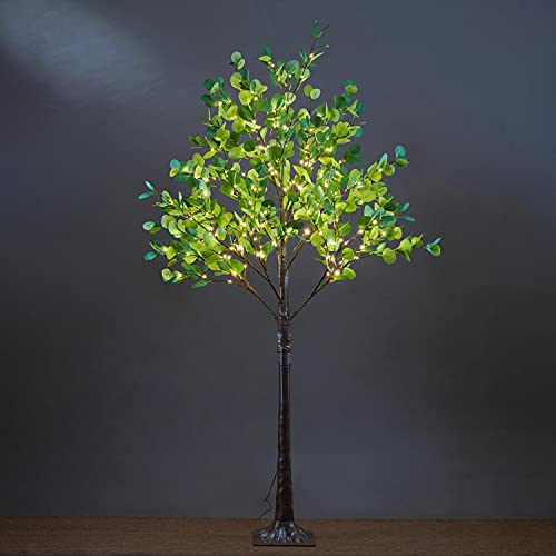 Lightshare 6FT Lighted Eucalyptus Tree 270 Warm