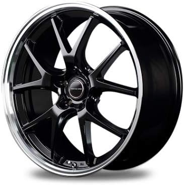Amazon Mid Vertec One Exe5 ホイール グロッシーブラック リムポリッシュ 19インチ 8j 42 5h114 国産車 入数 1台分 4本 ホイール 車 バイク
