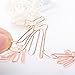 Shoppingmoon High Heel Shoes Paper Clips Metal Card File Note Clips for Office School Wedding Decoration (Rose Gold) Pack 12pcs