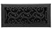 Accord AMFRBLC410 Charleston Floor Register, 4-Inch x 10-Inch(Duct Opening Measurements), Matte Black