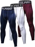Yuerlian Men's Compression Pants Baselayer Cool Dry Sports Tights Leggings Running Tights