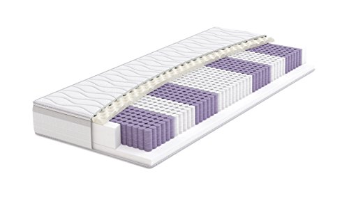 [- AmazonBasics Extra-Komfort Taschenfederkernmatratze mit Kaltschaum, wendbar, 140 x 200 x 21,5 cm