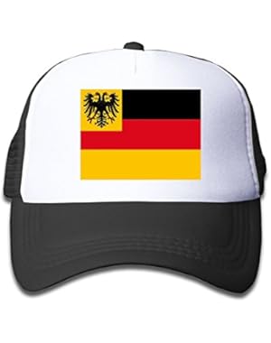 Flag Of Germany Boy & Girl Grid Baseball Caps Adjustable sunshade Hat For Children