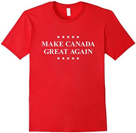 Men's Make Canada Great Again Funny T-Shirt Large Red