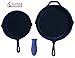 Crucible Cookware Silicone Hot Handle Holders (Large, Blue)