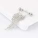 IrbingNii Nipple Rings Nipplerings Piercing Women Shields with Tassels Body Piercing Jewelry 14G Surgical Steel a Pair