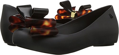 Melissa Women's Ultragirl Sweet XII Ballet Flat, black Tortoise, 6 M US