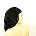 Headband Wig Woman Mid-long Black Smooth Ref 1b Mady