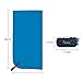 SYOURSELF Microfiber Towel+EVA Carry Bag-48”x24”-Super Soft,Compact,Absorbent,Fast Dry, Natural Antibacterial-Ideal for Kids, Baby, Travel Gym BathTowels for Fitness, Sports&Outdoors+Carabiner(Blue)