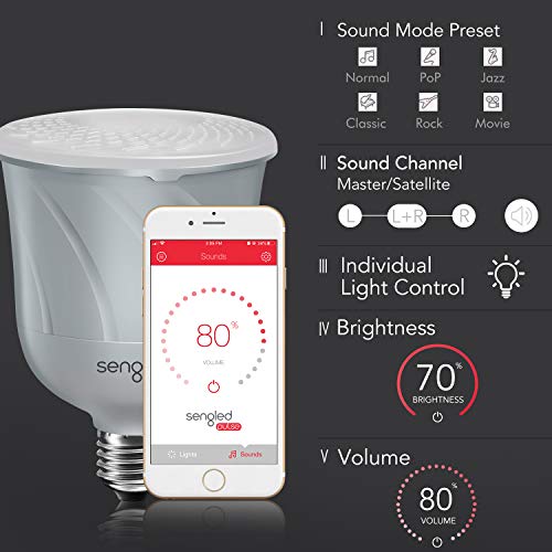 Sengled Pulse Bluetooth Light Bulb JBL Speaker System App Controlled Dimmable LED Bulb Requires